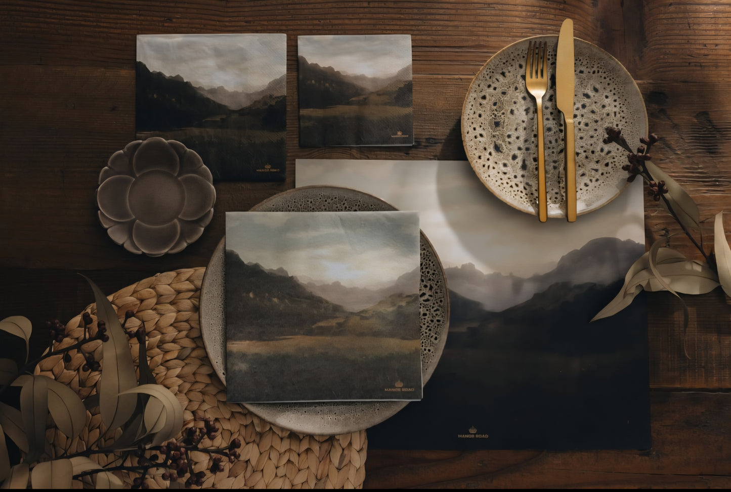 Manor Road Cocktail Landscape Napkin