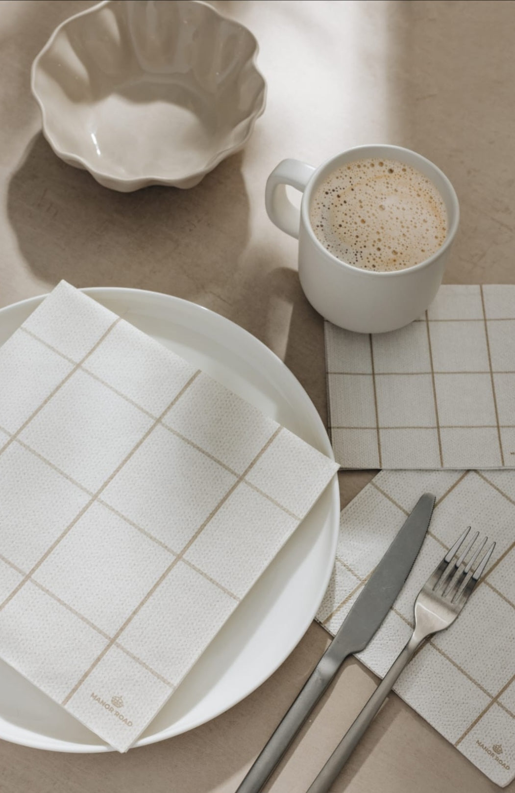 Manor Road Woodland Weave Luncheon Napkins