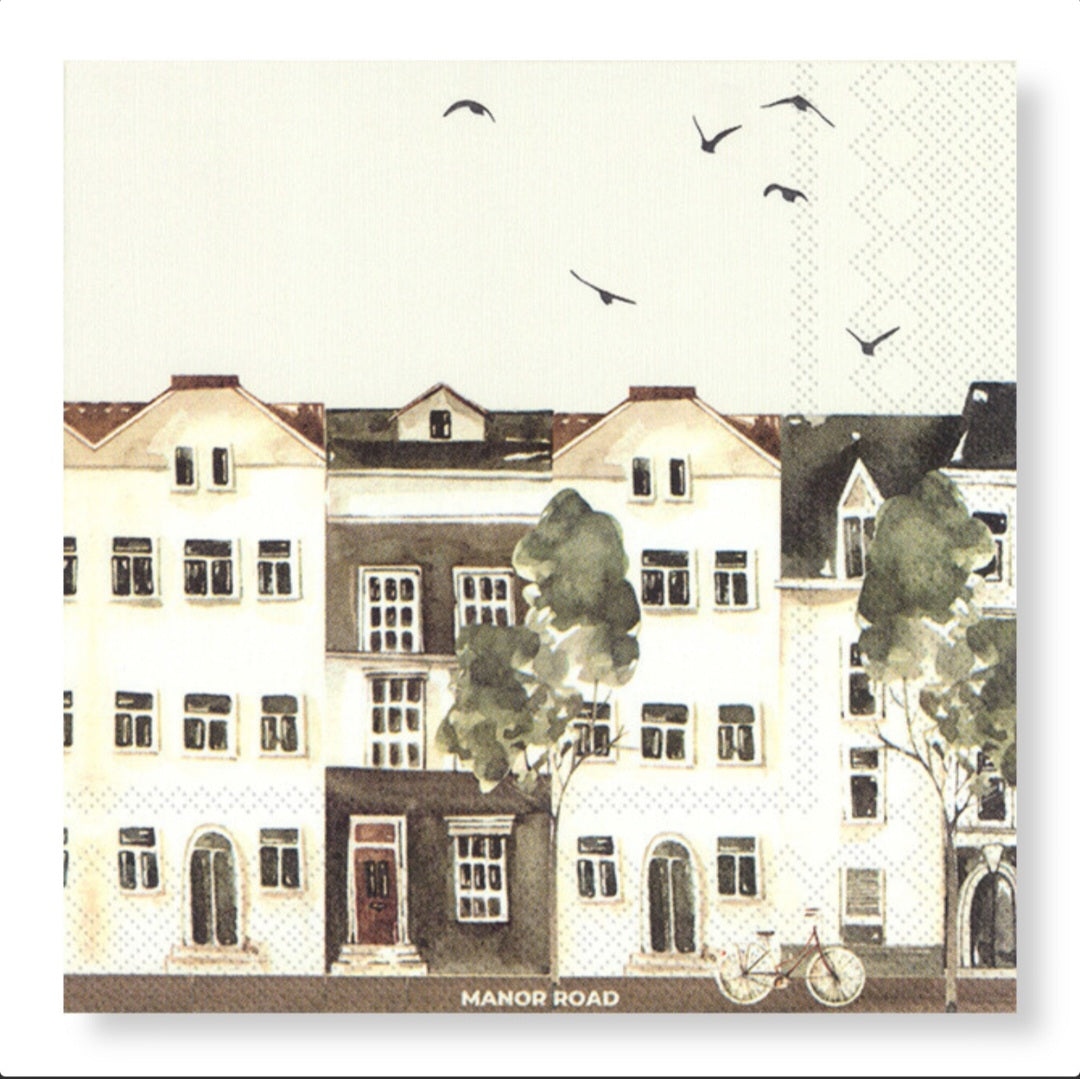 Manor Road Luncheon City Life Napkins