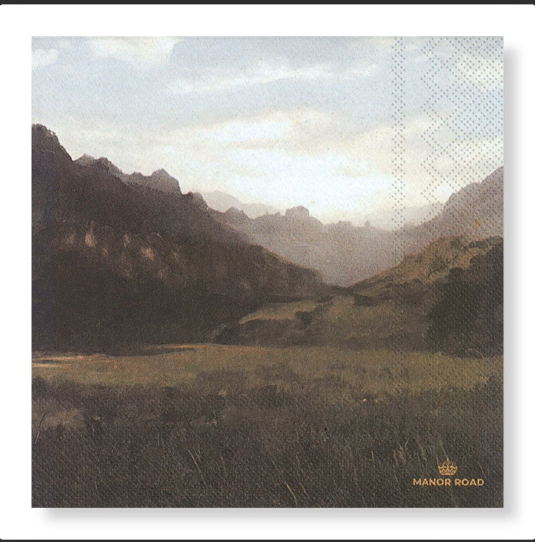 Manor Road Luncheon Landscape Napkin