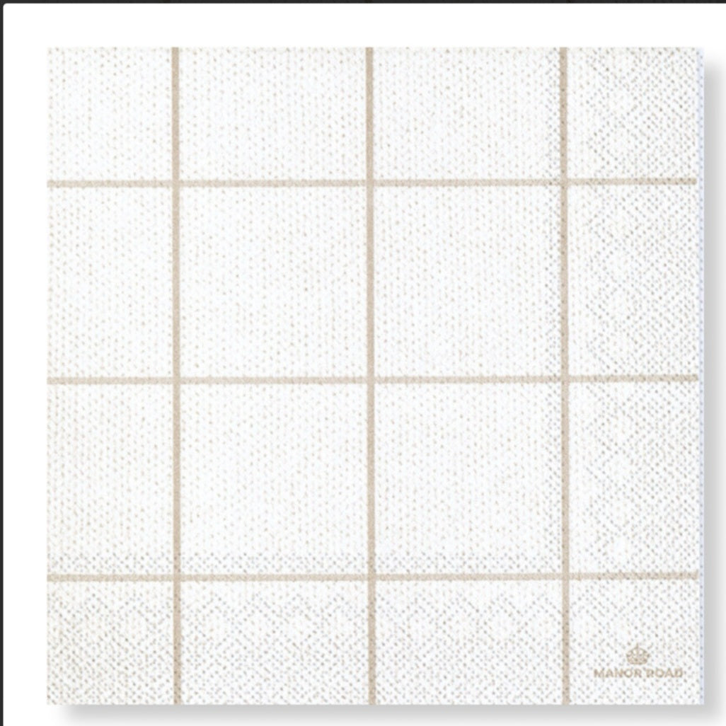 Manor Road Woodland Weave Luncheon Napkins