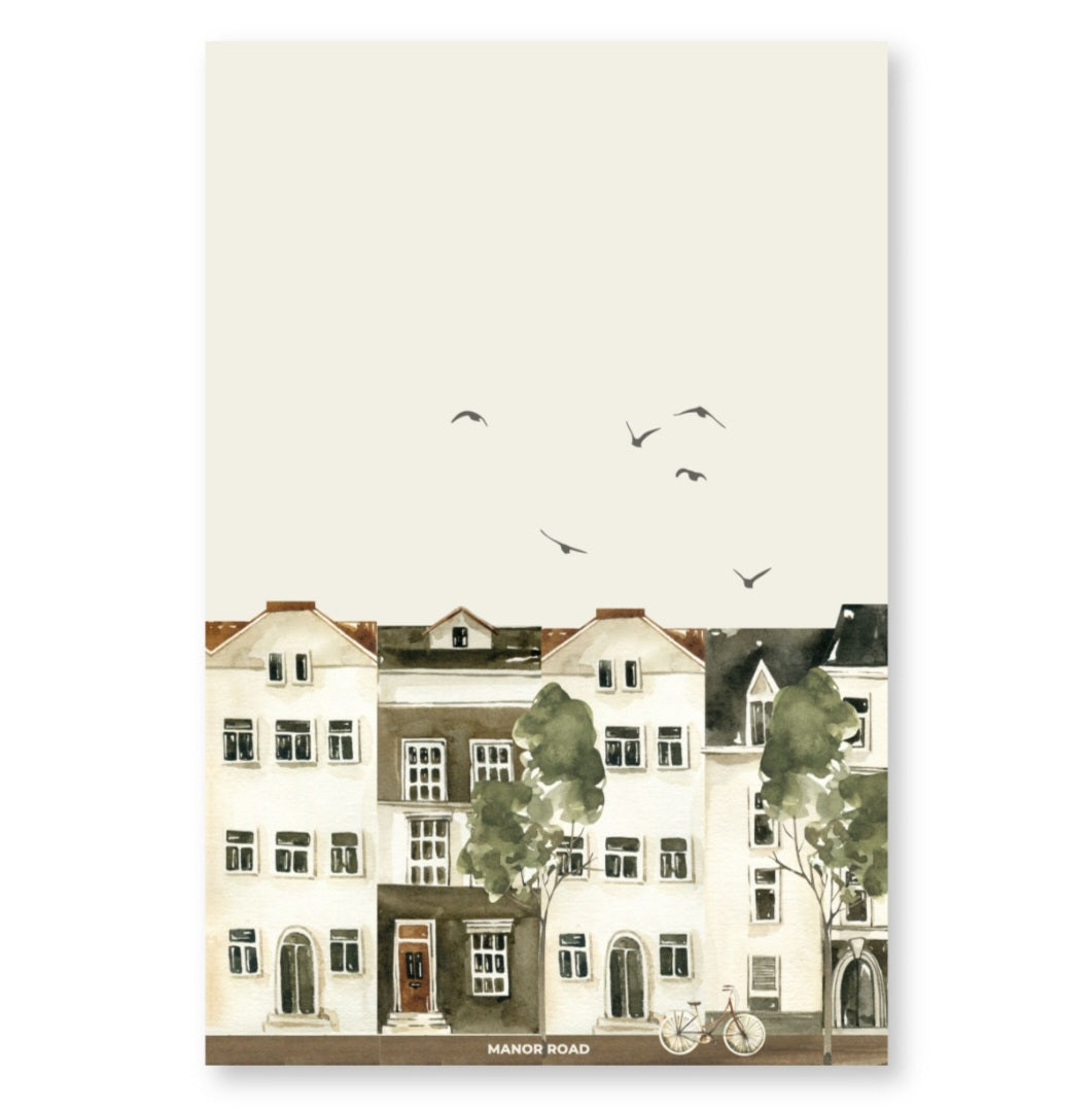 Manor Road City Life Microfiber Teatowel