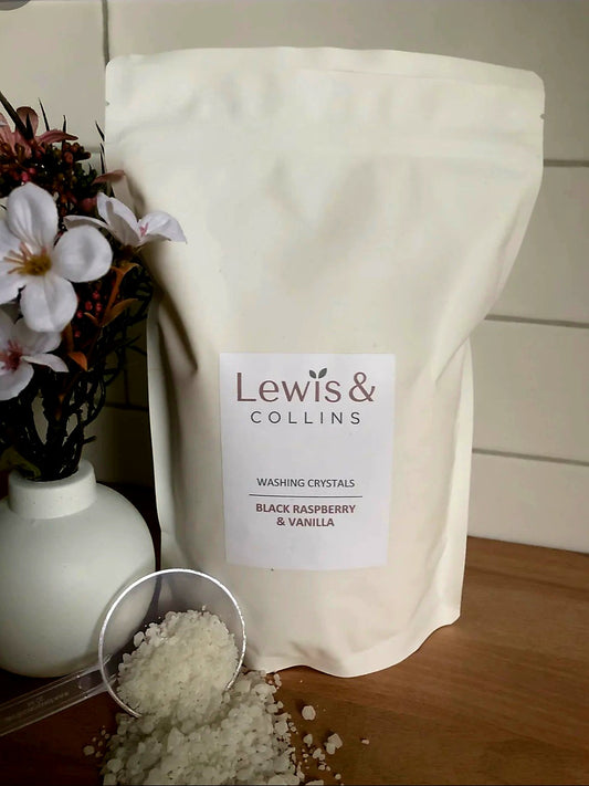 Lewis & Collins Washing Crystals 600g Black Raspberry & Vanilla