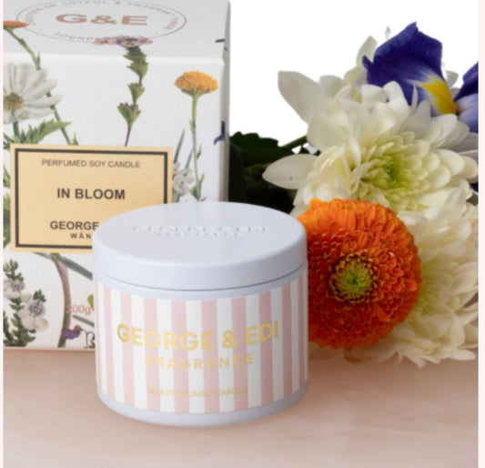 George & Edi Candle In Bloom